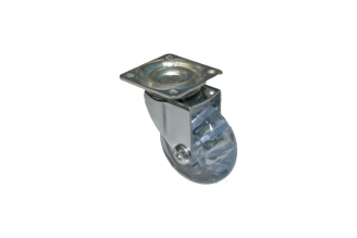 Мебельное поворотное колесо MFK-TORG 5007050 PVC 50 мм, прозрачное