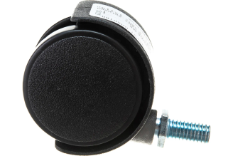 Мебельная колесная опора Tech-Krep D40 мм М8, поворотная без тормоза, с резьбой 151196