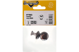 Ручка кнопка Element мод.9065 антик медь 2 шт 129730