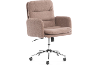 Кресло Tetchair Dover хром, букле коричневый Barni Cocoa 24938