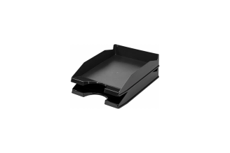 Горизонтальный лоток для бумаг BRAUBERG Modern 2 шт черный 238024