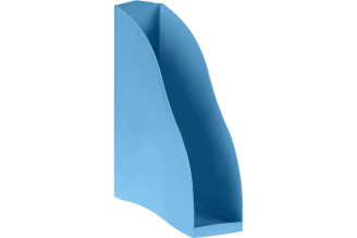 Вертикальный лоток для бумаг СТАММ Дельта, сине-голубой, ширина 85 мм ЛТВ-31104