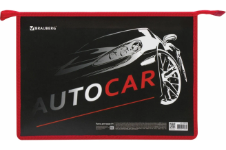 Папка для труда BRAUBERG Autocar A4 2 отделения 270155