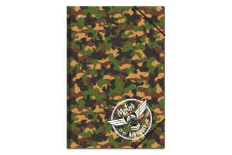 Папка на резинках №1 School A5 Military 92834
