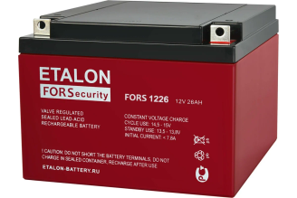 Аккумулятор премиум Etalon Battery ETALON FORS 1226 12 В 26 Ач, арт. 00-00006435