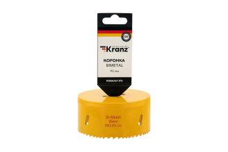 Коронка биметаллическая KRANZ KR-92-0242 95 мм