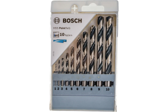 Набор сверл Bosch HSS PointTeQ 1–10 мм 10 шт. 2608577348