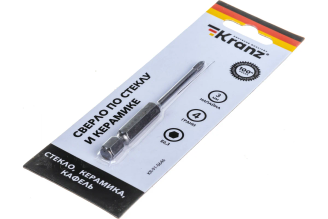 Сверло по стеклу и керамике KRANZ KR-91-0646 3 мм, 4 грани