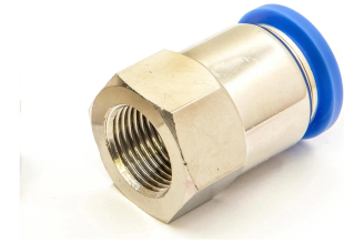 Цанговый прямой пневмофитинг HIMPT PCF 6-04 R1/2, 00-00008597