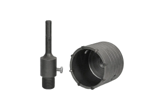 Коронка по бетону ударная TORGWIN T380263 55 мм SDS-plus в сборе