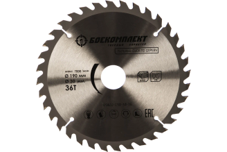 Диск пильный по дереву (190x30 мм; Z36) БОЕКОМПЛЕКТ B9022-190-30-36