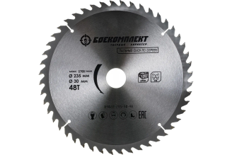 Диск пильный по дереву (235x30 мм; Z48) БОЕКОМПЛЕКТ B9022-235-30-48