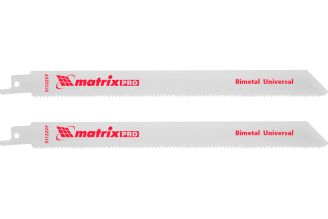 Универсальные полотна для сабельной пилы MATRIX S1122VF 782002, 227 мм, 2 шт.