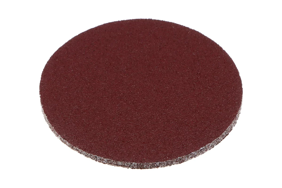 Круг шлифовальный из абразивной бумаги на велкро основе 125 мм, без отверстий, P40, 125 мм, 5 шт ЕРМАК 608-008