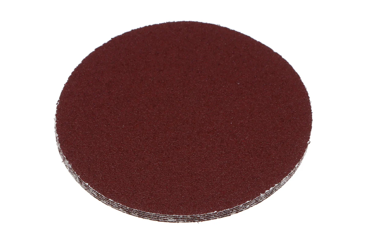 Круг шлифовальный из абразивной бумаги на велкро основе 125 мм, без отверстий, P60, 125 мм, 5 шт ЕРМАК 608-009