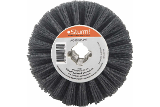 Щетка нейлоновая (120 мм; K180) Sturm AG1014P-993