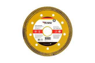 Алмазный отрезной диск ультратонкий KRANZ KR-90-0143, 180x25.4/22.2x1.8x10 мм