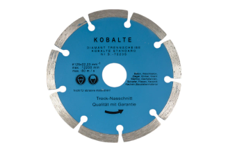 Алмазный сегментный диск TORGWIN Kobalt S81408, 125х22,2 мм