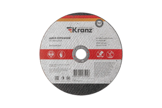 Диск отрезной по металлу KRANZ 180x1,6x22,23 мм, 10 шт., KR-90-0932