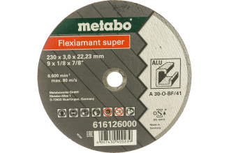 Круг Flexiamant S по алюминию 230х3 мм A30O Metabo 616126000