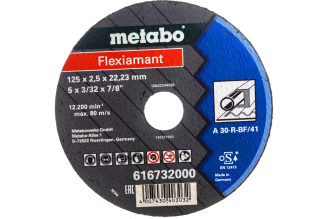 Круг отрезной Flexiamant по металлу 125x2.5x22.2 мм A30R Metabo 616732000