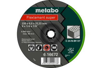 Круг обдирочный Flexiamant S по камню и бетону 230x6x22.2 мм Metabo 616672000