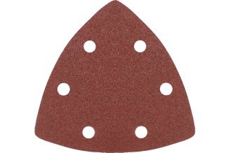 Треугольник шлифовальный на липучке (5 шт; 80х80х80 мм; Р120) PATRIOT 820010304