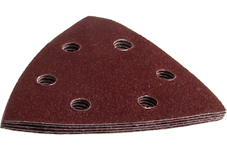 Треугольник шлифовальный универсальный на велкро основе 6 отверстий Р120 93x93x93 мм 5 шт. STAYER 35460-120