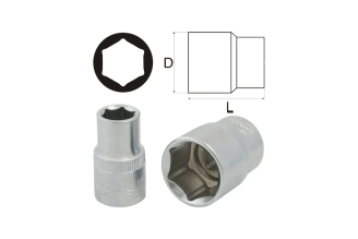 Сатиновая головка AIST 211105 5 мм, 1/4, 6-гранная, 00-00005804