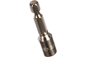 Биты "МАСТЕР" с торцовой головкой, магнитные, Cr-V, тип хвостовика E 1/4", 6х45мм, 2шт Зубр 26392-06-02