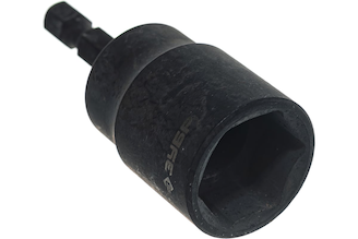 Удлиненная бита ПРОФИ с торцовой головкой Зубр, хвостовик E 1/4", 17 мм 26377-17