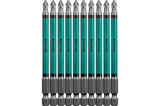 Профессиональные биты Kraftool (PZ2, 100 мм, 10 шт.) 26124-2-100-10