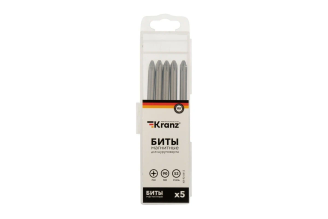 Биты KRANZ PH2x90 мм, S2, 5 шт KR-92-0412