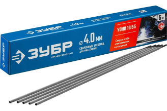 Электроды сварочные ЗУБР УОНИ 13/55, с основным покрытием, 4х450 мм, 5 кг 40025-4.0
