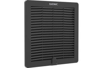 Вентиляционная решетка с фильтром DKC RF R5RF20B 325x325 мм, IP54, RAL9005