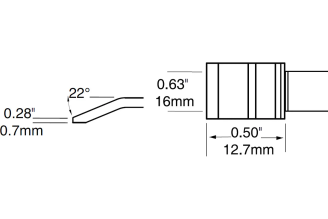 Комплект картриджей-наконечников METCAL PTC-6BL1316R 15.75х12.7 мм, арт. 2000000091792