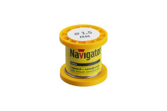 Припой Navigator NEM-Pos02-61K-1.5-K100 ПОС-61 100 г, 1,5 мм, 93083