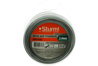 Леска для триммера Sturm BGT3535-2.4-0A-15, 2.4 мм, 15 м, круг
