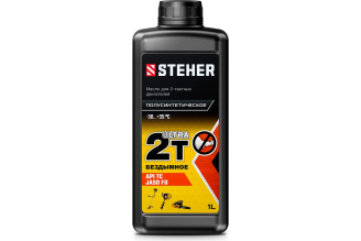 Полусинтетическое масло 2Т-Ultra для 2-тактных двигателей 1 л STEHER 76002-1