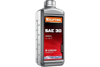 Минеральное масло KRAFTOOL SAE 30 для 4-тактных двигателей 1 л 41512-1