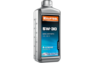 Зимнее полусинтетическое масло KRAFTOOL 5W-30 для 4-тактных двигателей 1 л 41511-1