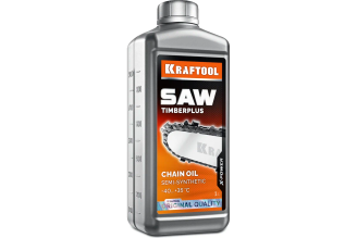 Цепное полусинтетическое масло KRAFTOOL TimberPlus для бензо и электропил 1 л 41520-1