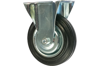 Колесо неповоротное (160 мм; г/п 145 кг; резина/металл; игольчатый подшипник) ЗУБР 30936-160-F