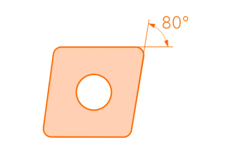 Токарная пластина CCMT09T302-HF YBC251 10 шт VereHorn 37969