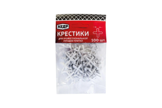 Крестики для плитки Кедр 1,5 мм 100 шт 138-0002