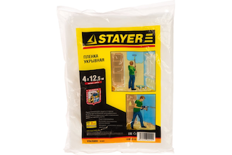 Пленка полиэтиленовая защитная (7 мкм; 4х12.5 м) STAYER 1225-07-12