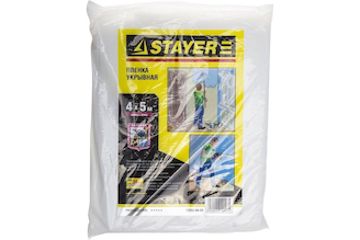 Защитная укрывочная пленка STAYER LDPE 30 мкм 4x5 м в пакете 12253-04-05