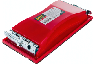 Держалка для наждачной бумаги с металлическим прижимом, красная FIT IT 210x105 мм 39715