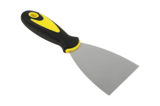 Шпатель металлический ЕРМАК с двухкомпонентной рукояткой, 75х120мм 683-162