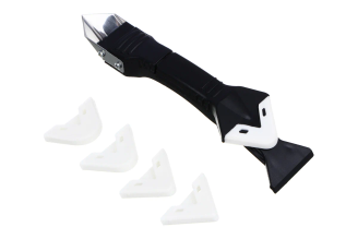 Скребок-шпатель для удаления, выравнивания герметика ЕРМАК 5 сменных насадок 685-029